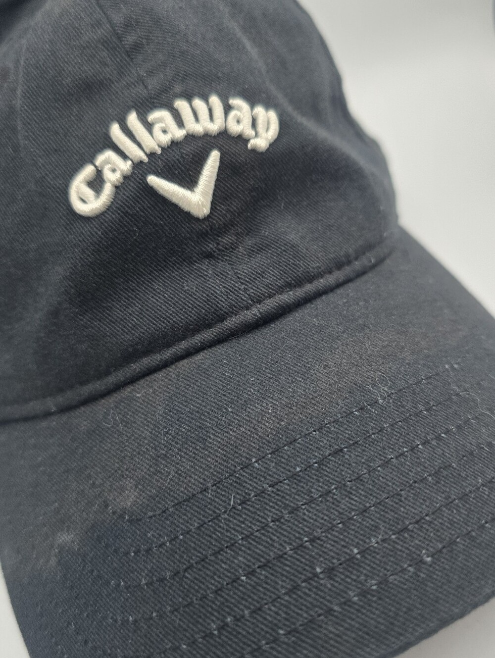 Callaway Black Cotton Twill Adjustable Strapback Golf Hat - Picture 6 of 10